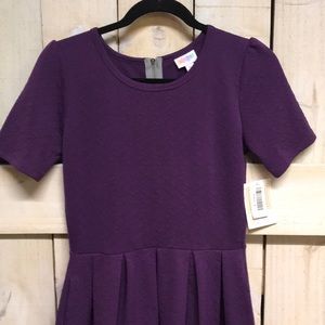 (NWT) Lularoe Amelia dress purple medium m